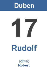 Pranostika 17.4. - Rudolf, Robert