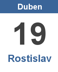 Význam jména - Rostislav